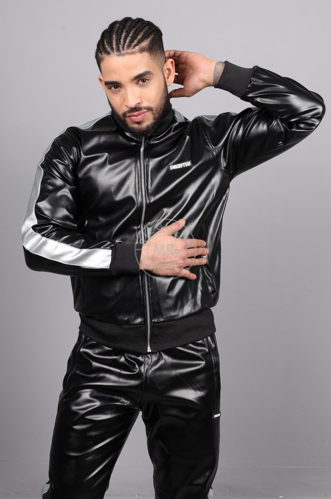 MR. X SNKRFTSH Tracksuit Jacket - Silver Stripe