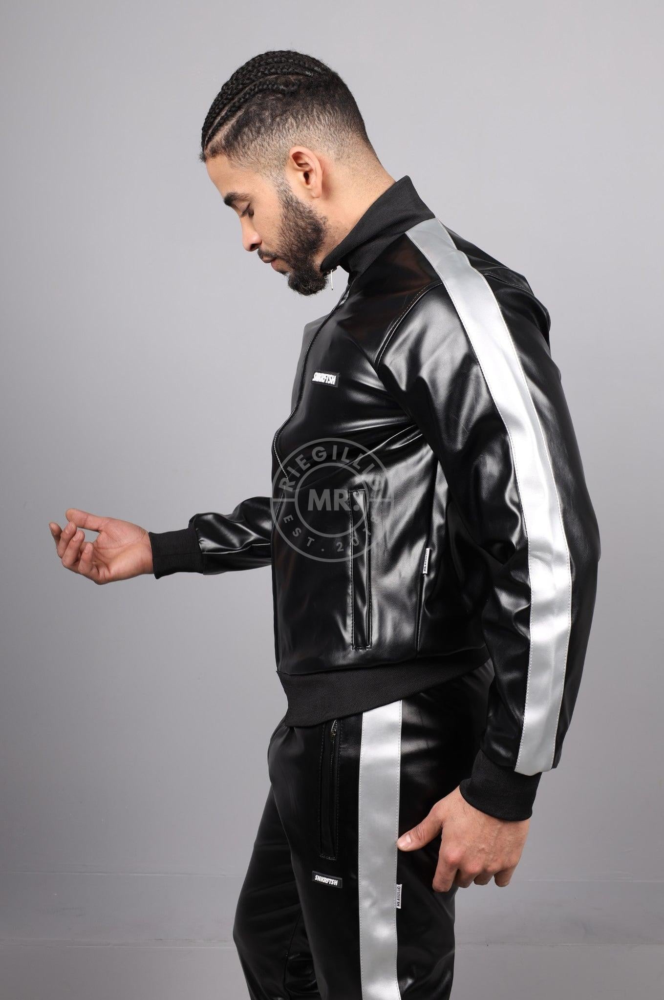 MR. X SNKRFTSH Tracksuit Jacket - Silver Stripe