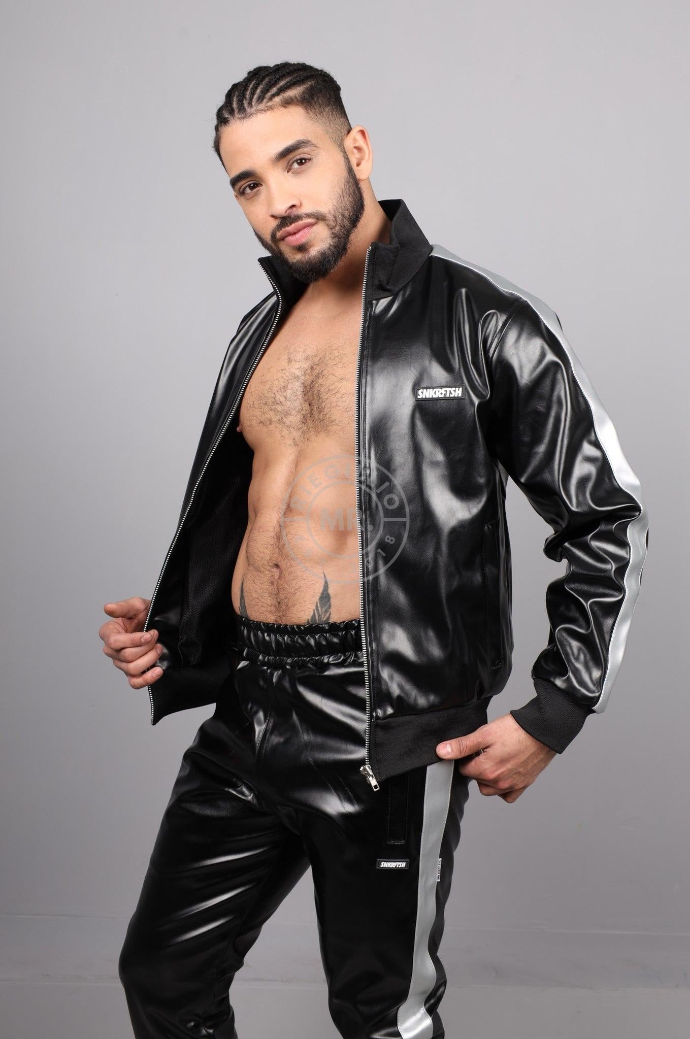 MR. X SNKRFTSH Tracksuit Jacket - Silver Stripe