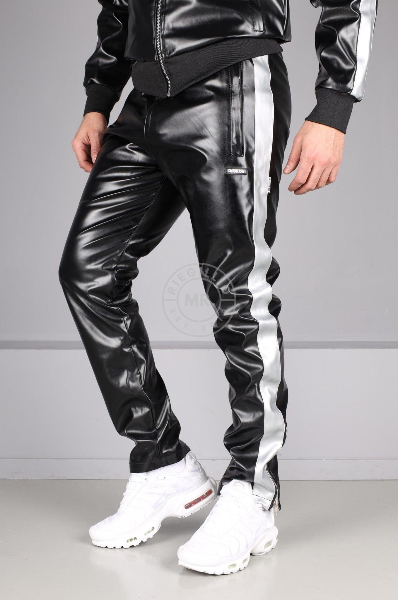 MR. X SNKRFTSH Tracksuit Pants - Silver Stripe