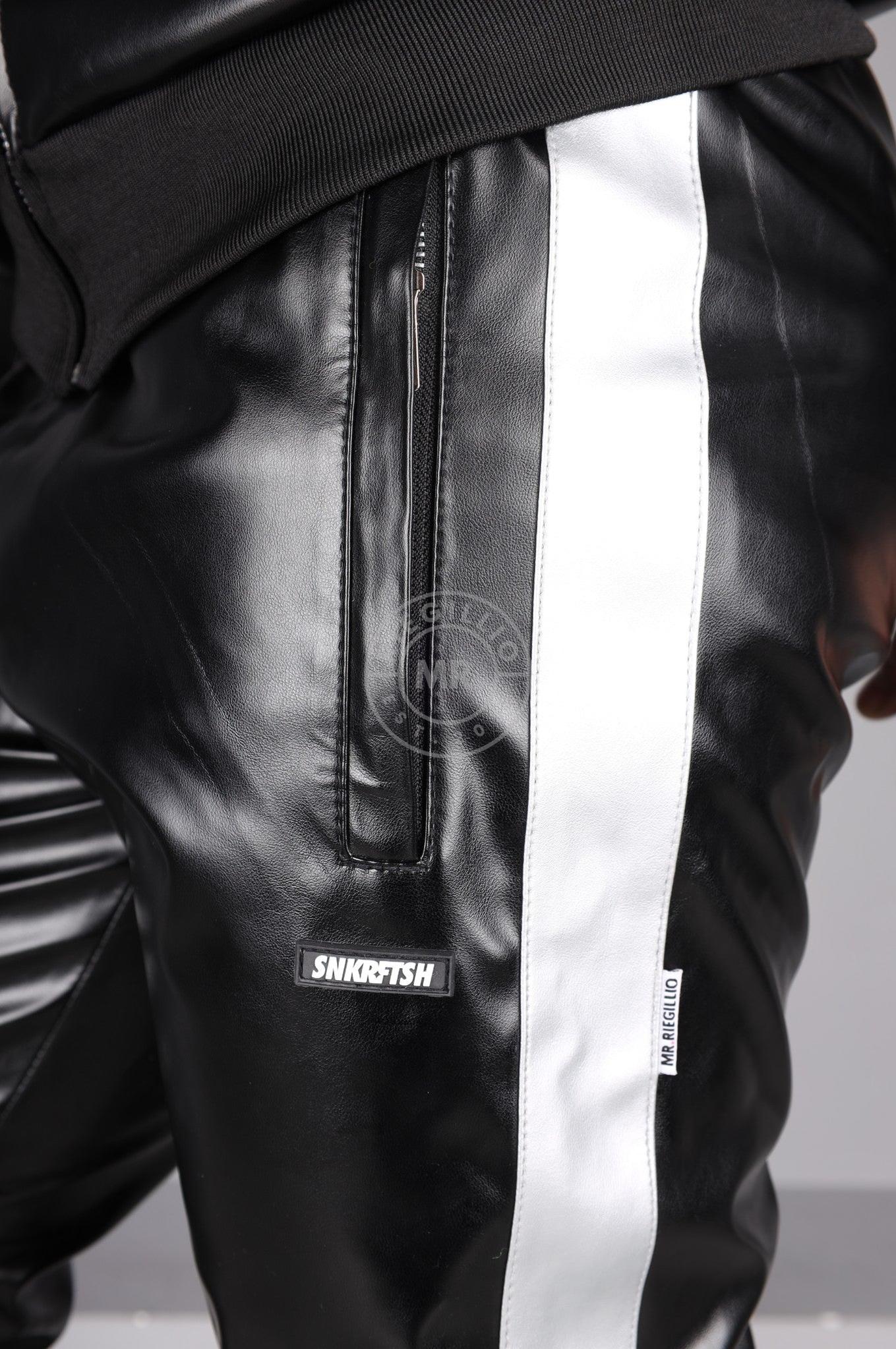 MR. X SNKRFTSH Tracksuit Pants - Silver Stripe