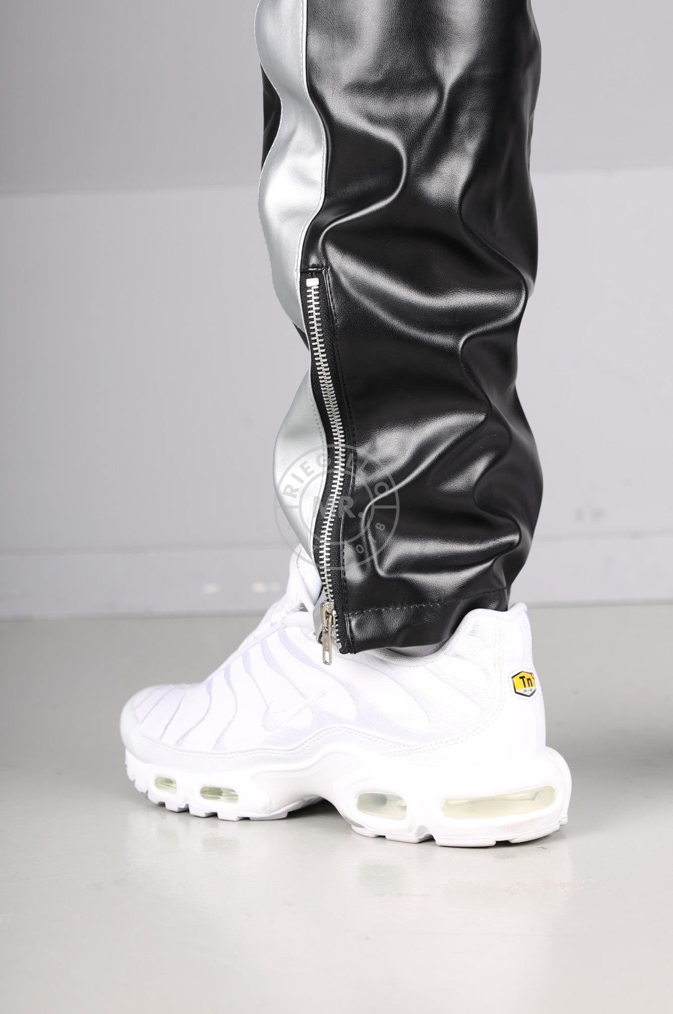 MR. X SNKRFTSH Tracksuit Pants - Silver Stripe
