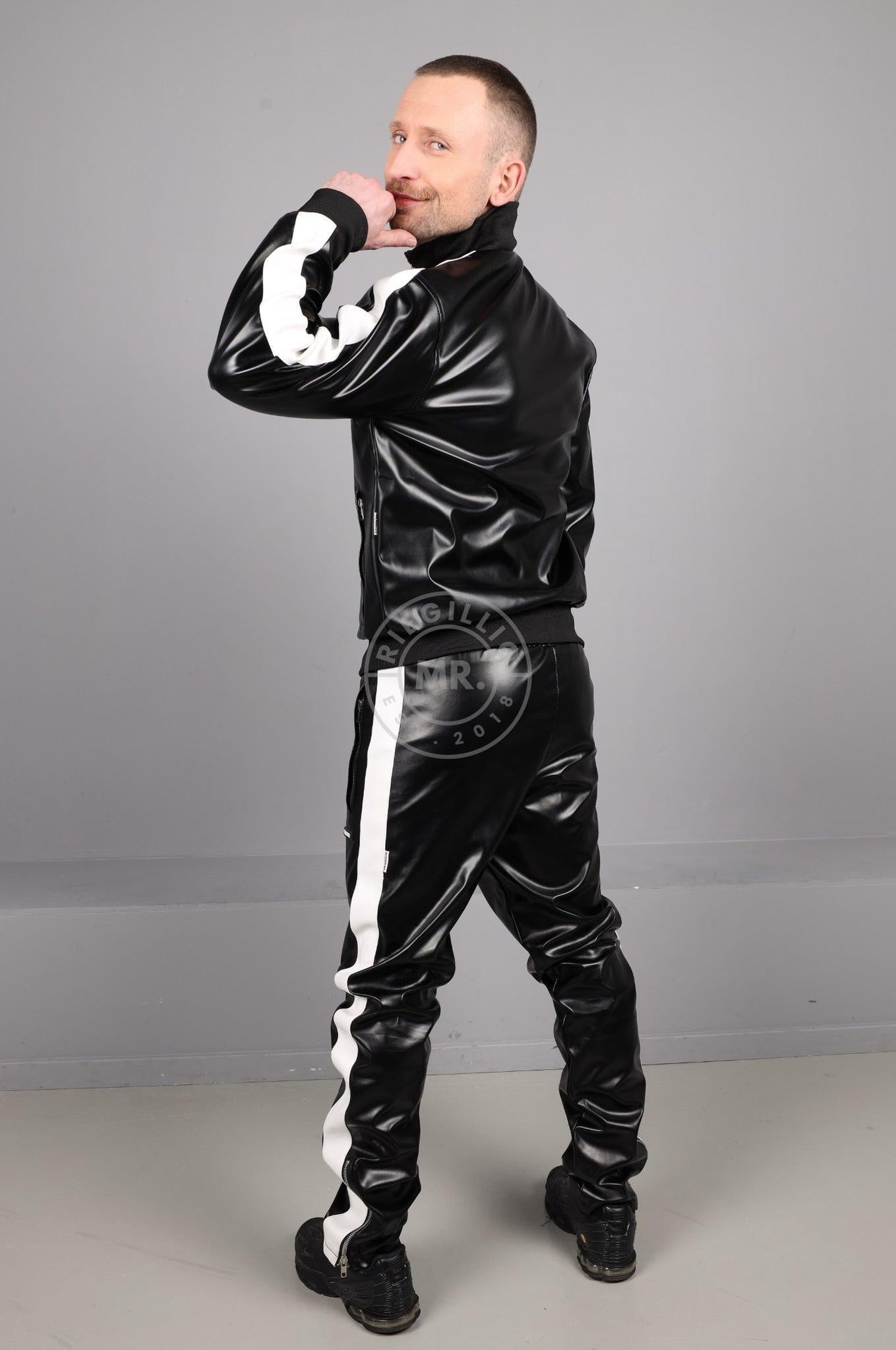 MR. X SNKRFTSH Tracksuit Pants - White Stripe