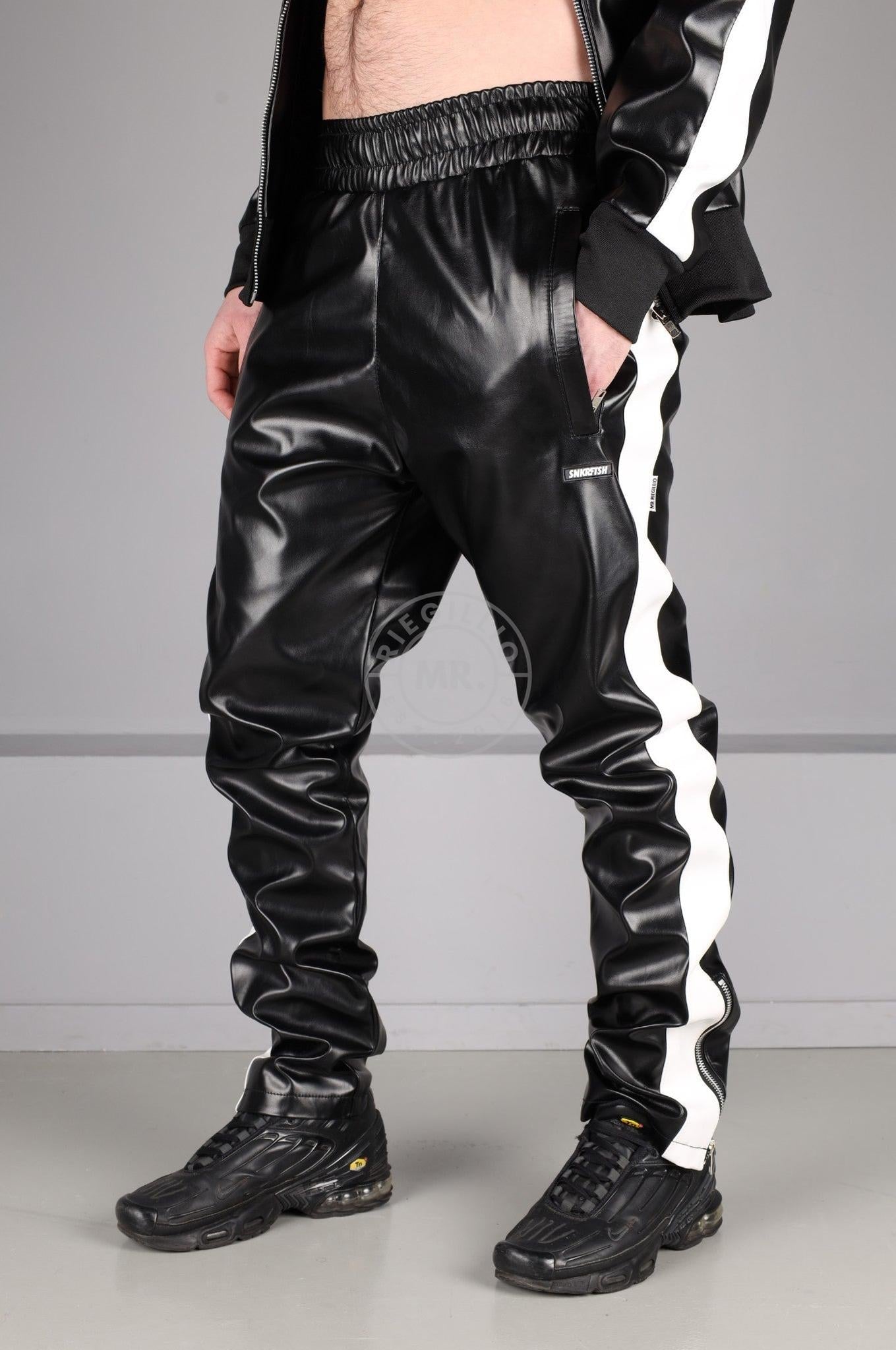 MR. X SNKRFTSH Tracksuit Pants - White Stripe