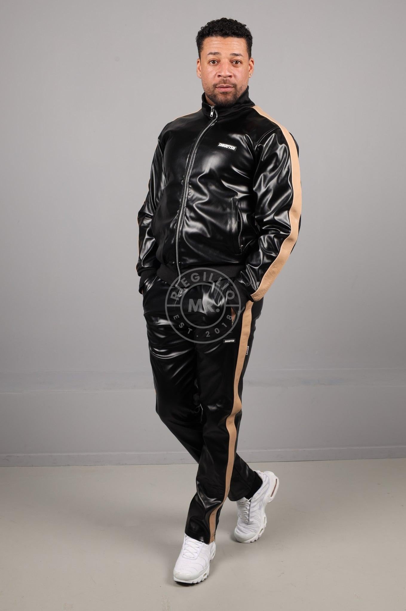 MR. X SNKRFTSH Tracksuit Jacket - Cream Stripe