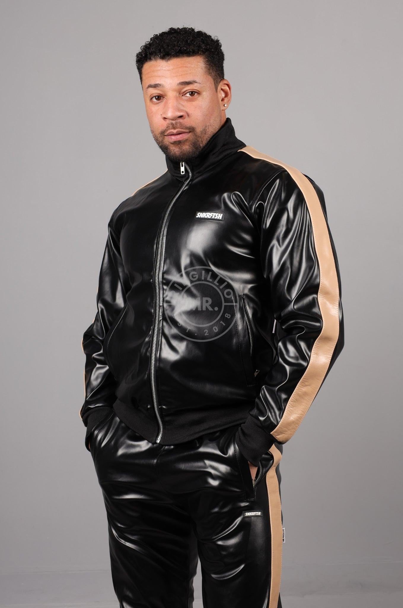 MR. X SNKRFTSH Tracksuit Jacket - Cream Stripe