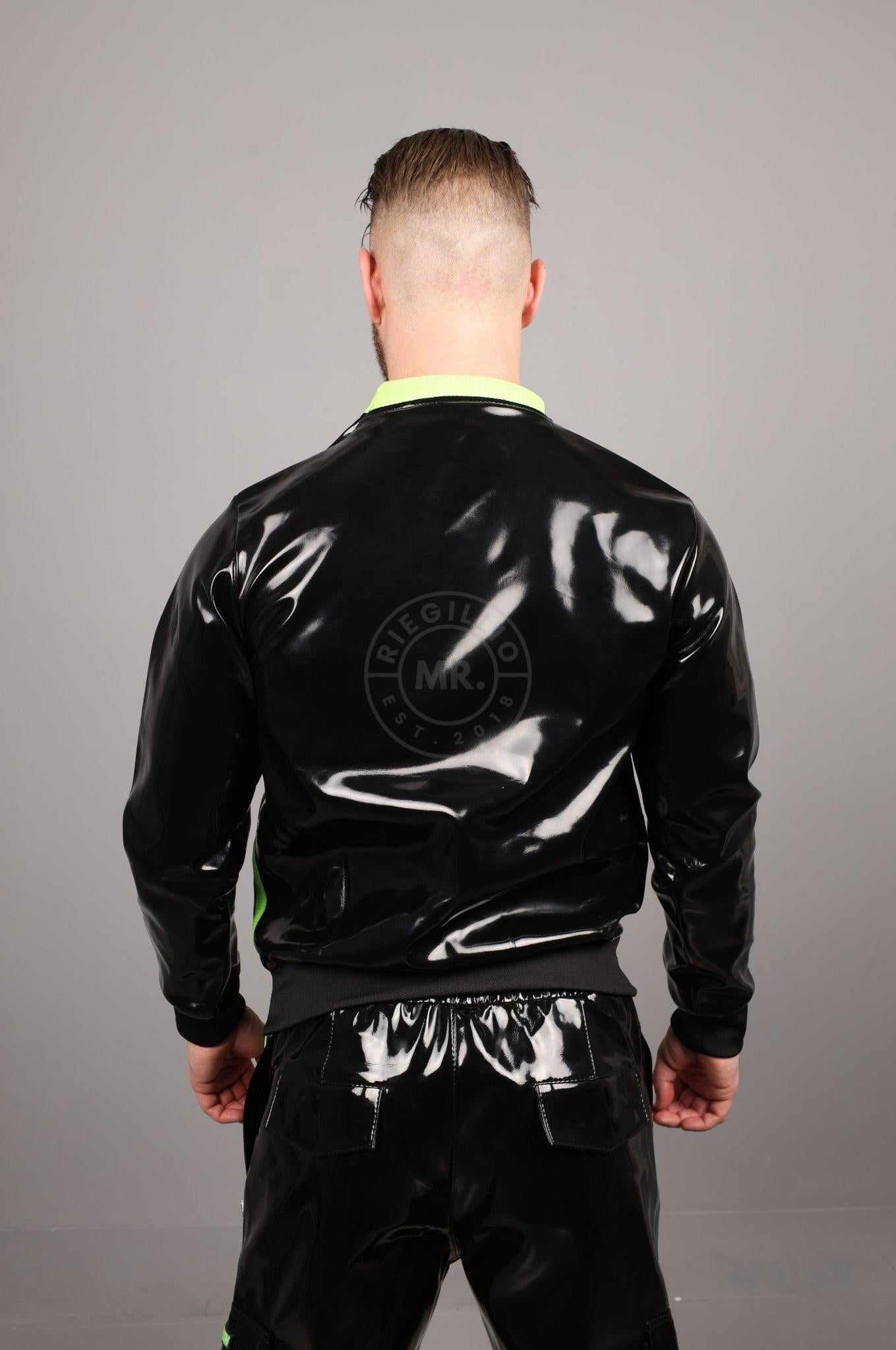 SNKRFTSH Black PVC Sweater - Neon Touch