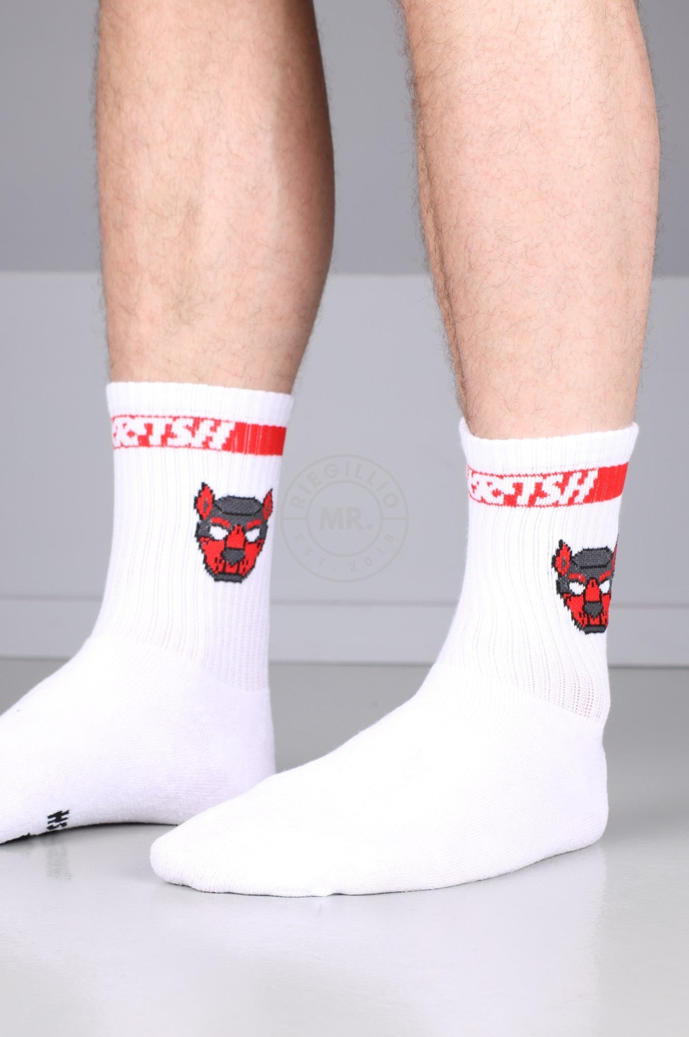 SNKRFTSH PUPPY SOCKS - RED