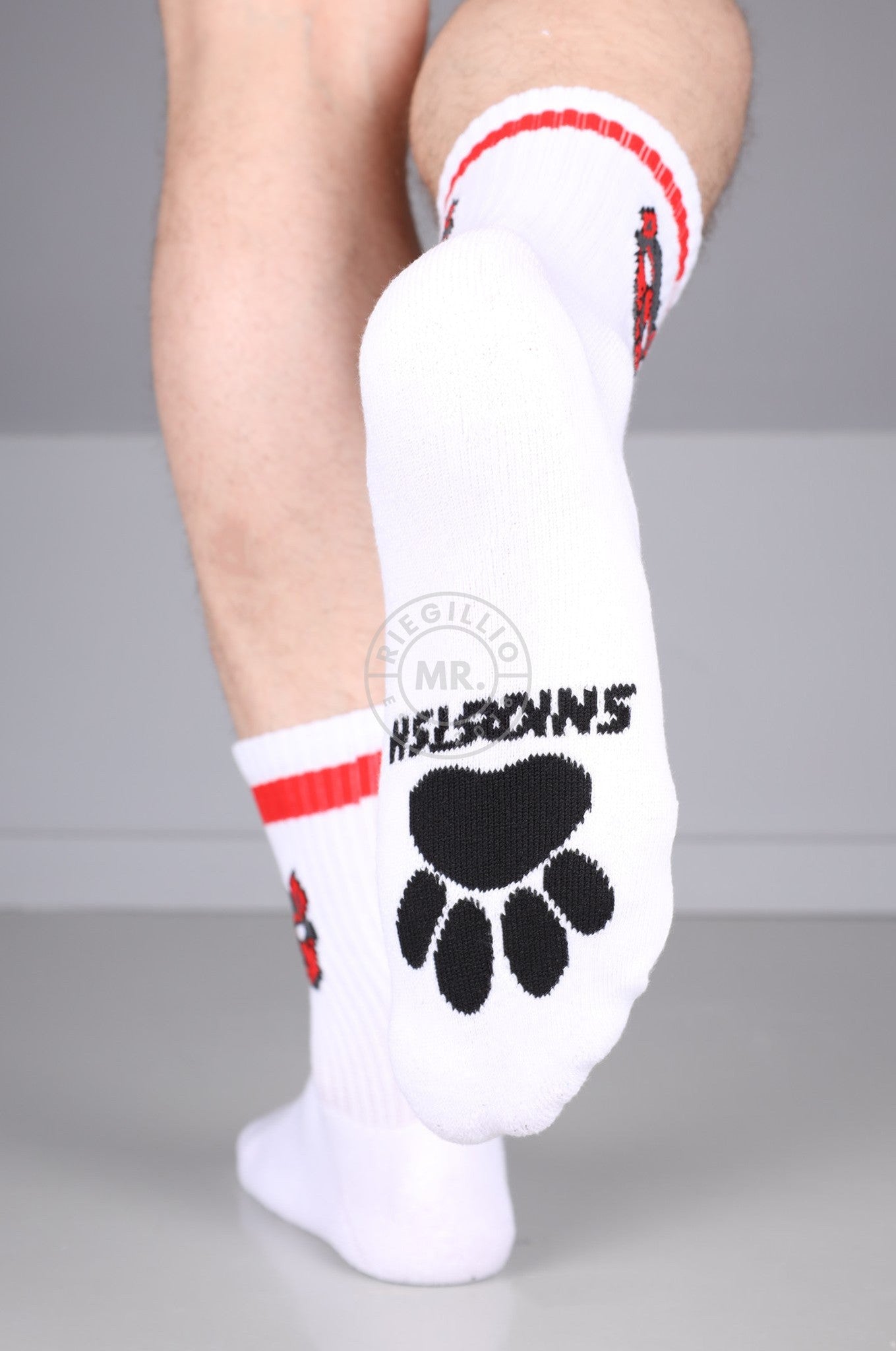 SNKRFTSH PUPPY SOCKS - RED