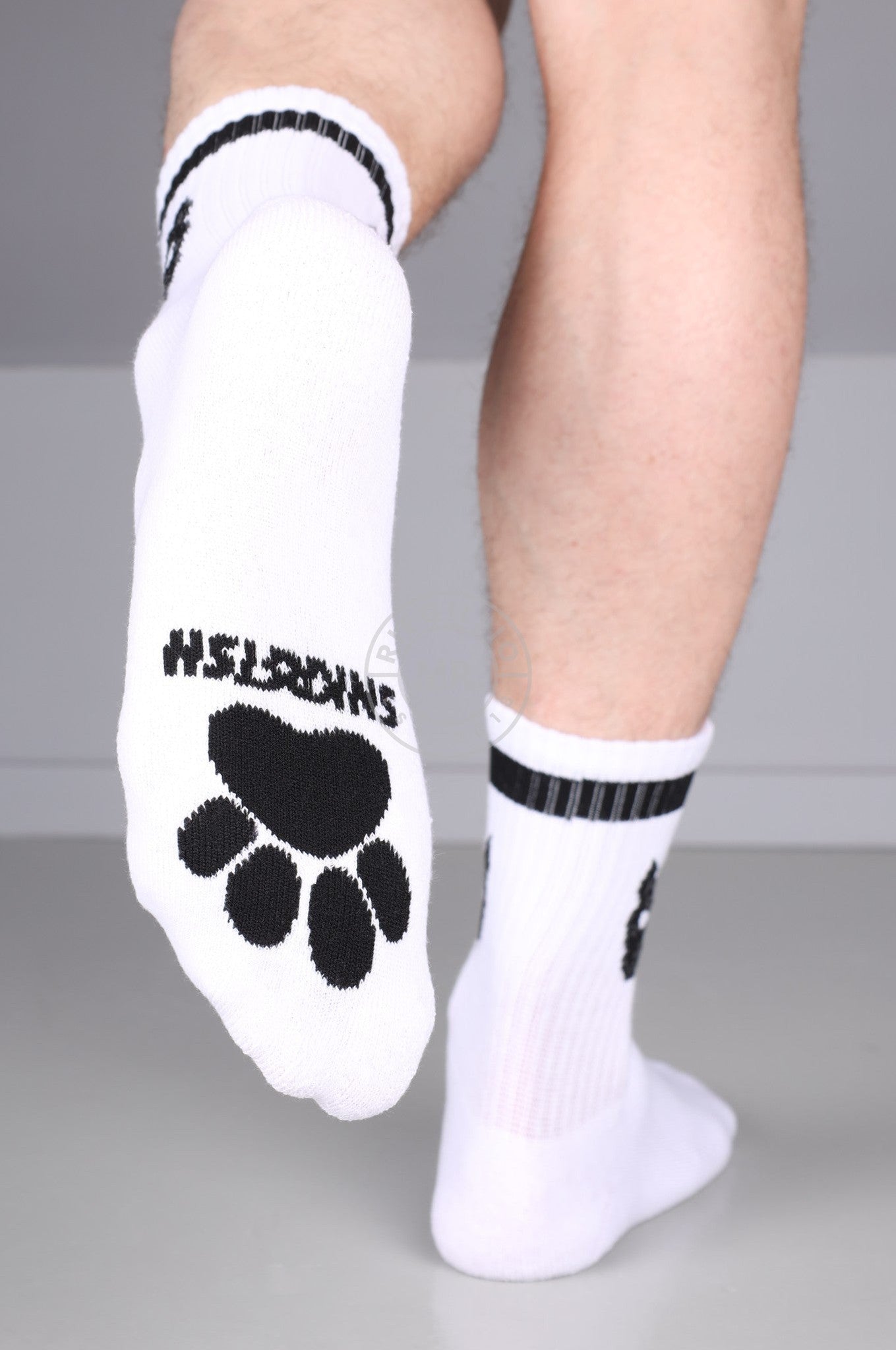 SNKRFTSH PUPPY SOCKS - BLACK