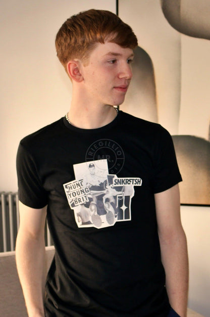 SNKRFTSH X Hung Young Brit T-Shirt - Black