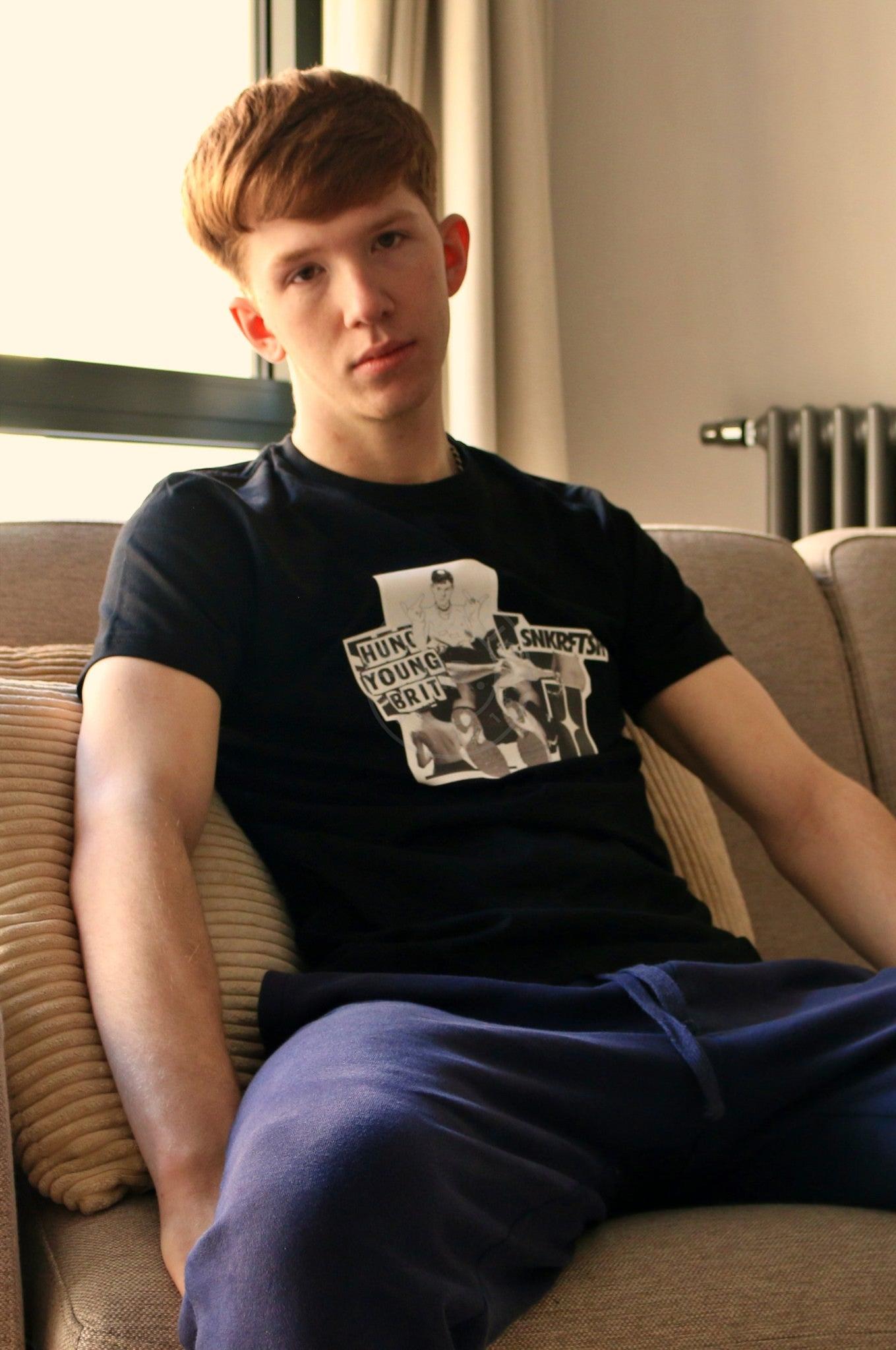 SNKRFTSH X Hung Young Brit T-Shirt - Black