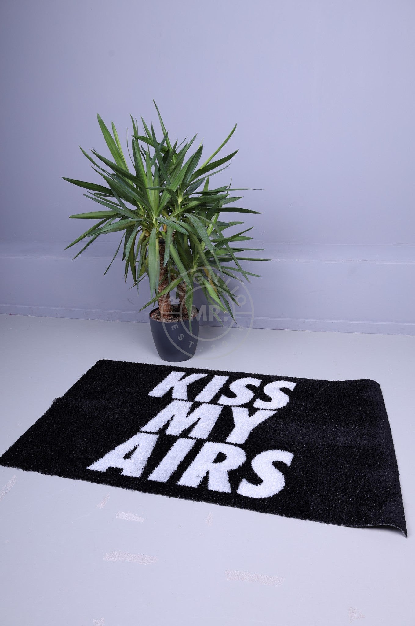 Doormat - KISS MY AIRS - Black