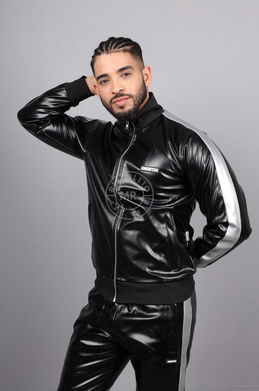 MR. X SNKRFTSH Tracksuit Jacket - Silver Stripe