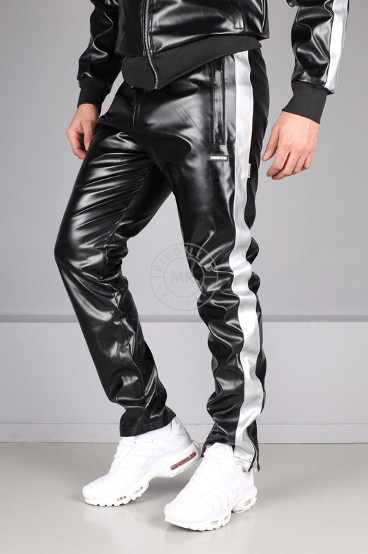 MR. X SNKRFTSH Tracksuit Pants - Silver Stripe