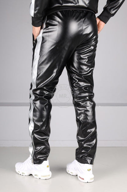 MR. X SNKRFTSH Tracksuit Pants - Silver Stripe
