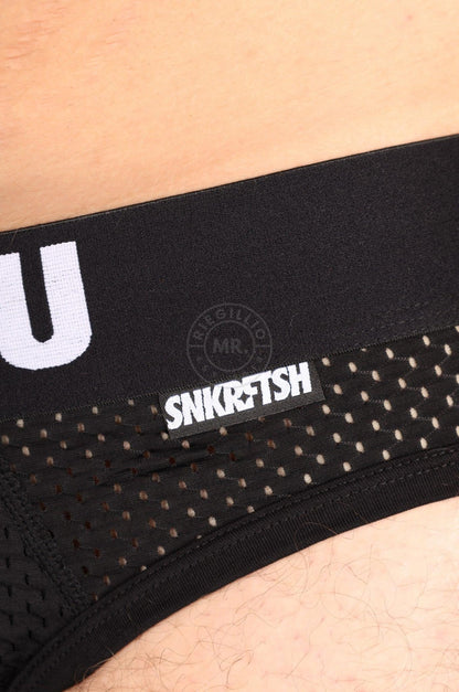 SNKRFTSH Mesh Brief FUCK YOU - Black