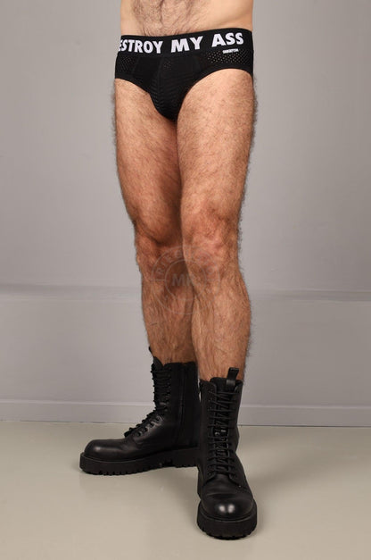 SNKRFTSH Mesh Jock DESTROY MY ASS - Black