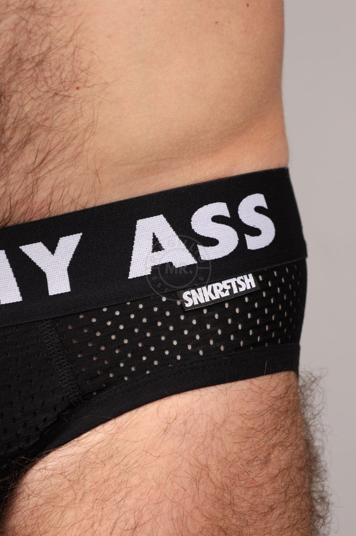 SNKRFTSH Mesh Jock DESTROY MY ASS - Black