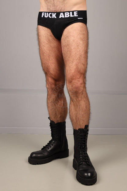 SNKRFTSH Mesh Jock FUCKABLE - Black