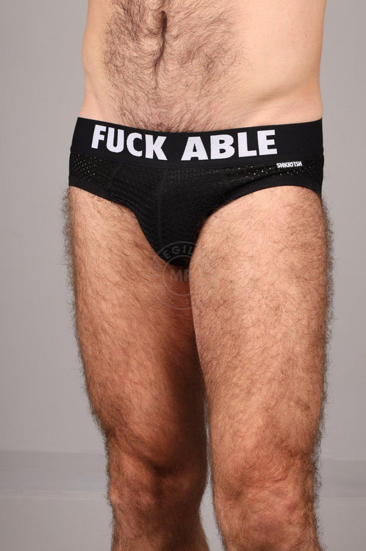 SNKRFTSH Mesh Jock FUCKABLE - Black
