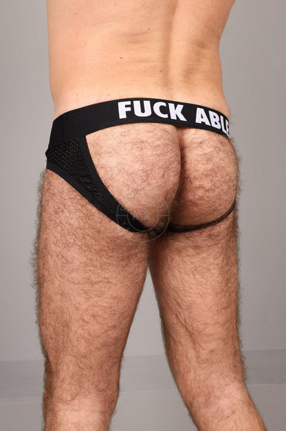 SNKRFTSH Mesh Jock FUCKABLE - Black
