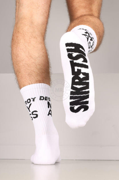 SNKRFTSH DESTROY MY ASS Socks