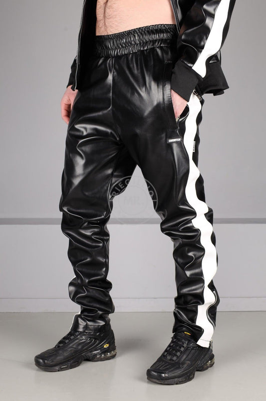 MR. X SNKRFTSH Tracksuit Pants - White Stripe