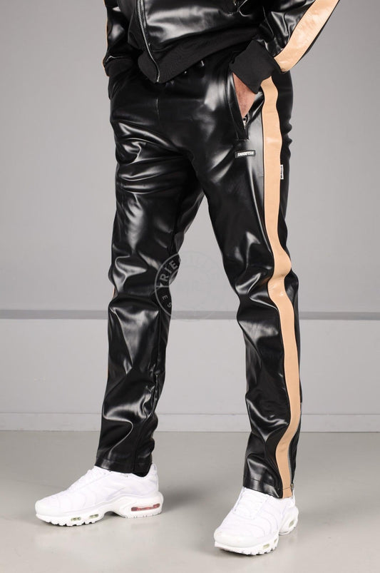 MR. X SNKRFTSH Tracksuit Pants - Cream Stripe