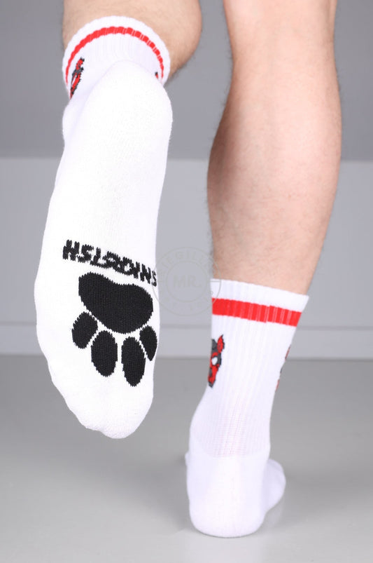 SNKRFTSH PUPPY SOCKS - RED