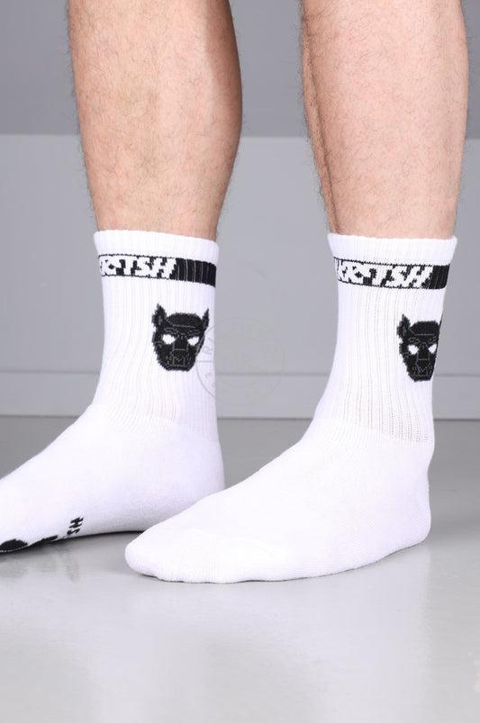 SNKRFTSH PUPPY SOCKS - BLACK