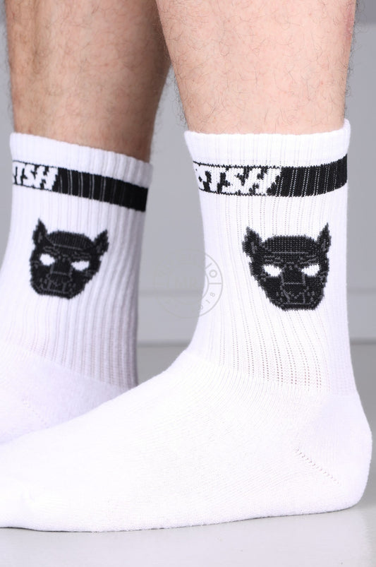SNKRFTSH PUPPY SOCKS - BLACK